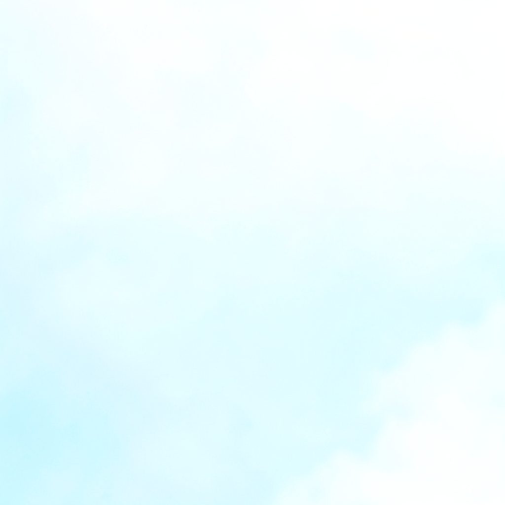 Bright high-key photograph of a softly blurred outdoor scene in pale blues and whites, evoking a calm, airy mood.